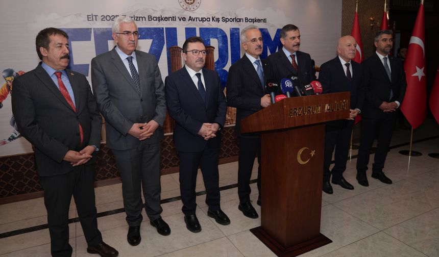 Ulaştırma ve Altyapı Bakanı Uraloğlu, Erzurum'da İl Koordinasyon Toplantısı sonrası konuştu: