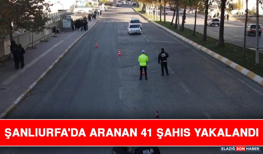 Şanlıurfa'da Aranan 41 Şahıs Yakalandı
