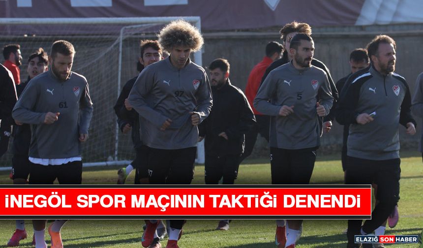 İnegöl Spor Maçının Taktiği Denendi