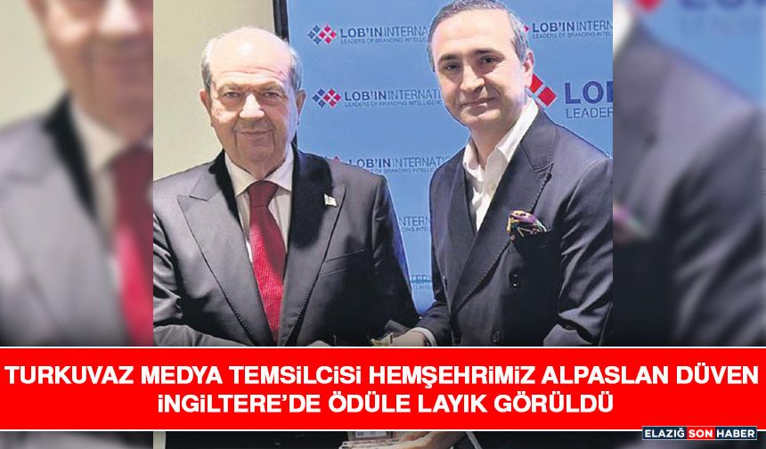 Turkuvaz Medya Temsilcisi Hemşehrimiz Alpaslan Düven İngiltere’de Ödüle Layık Görüldü