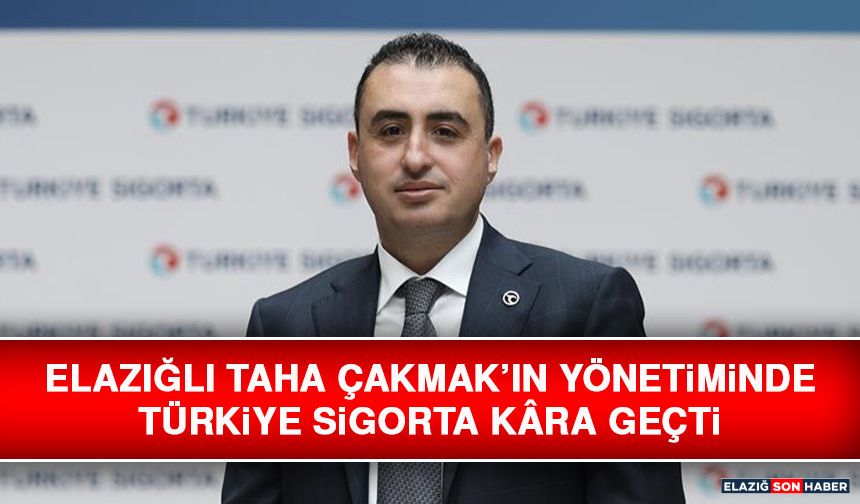 Elazığlı Taha Çakmak’ın Yönetiminde Türkiye Sigorta Kâra Geçti