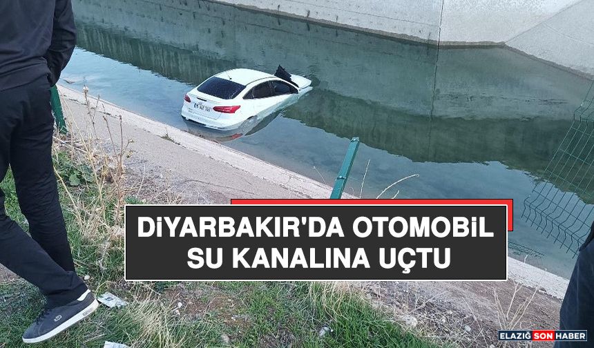 Diyarbakır'da Otomobil Su Kanalına Uçtu