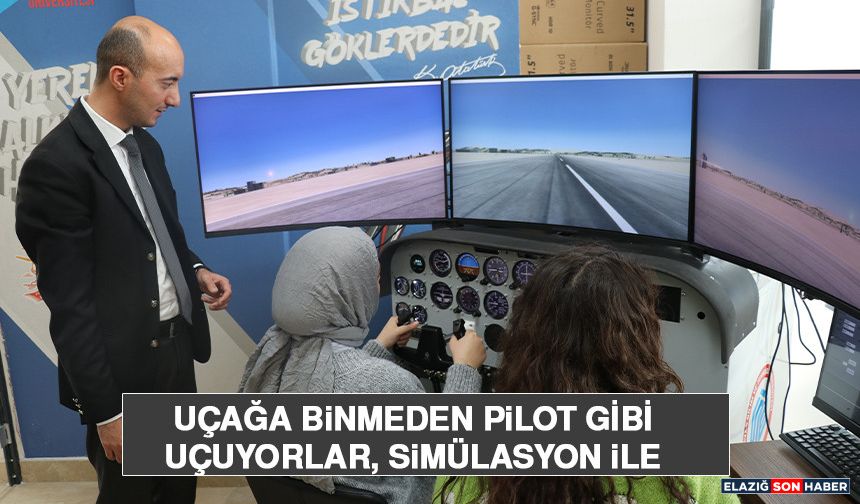 Uçağa Binmeden Pilot Gibi Uçuyorlar, Simülasyon İle Gökyüzüne Hazırlanıyorlar