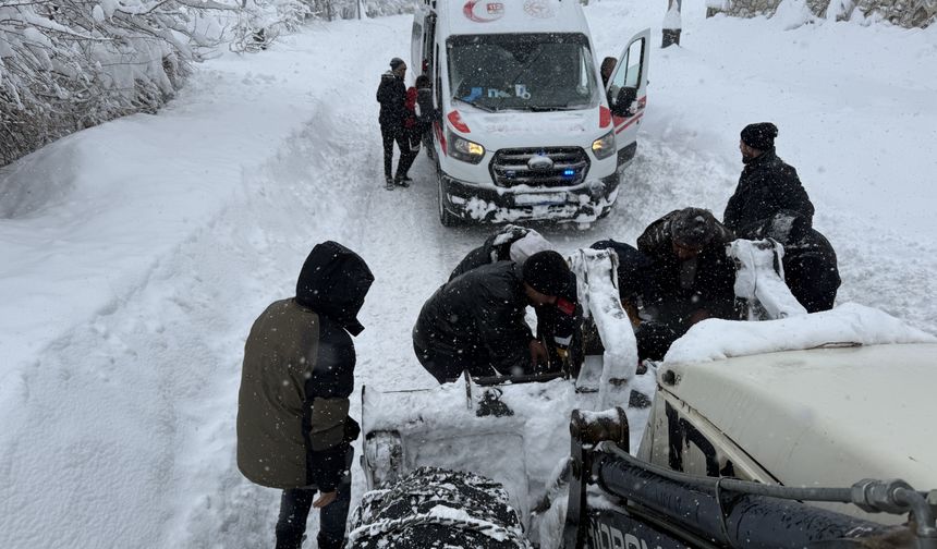 GÜNCELLEME 2 - Van'da çığ altında kalan kadın hastanede hayatını kaybetti