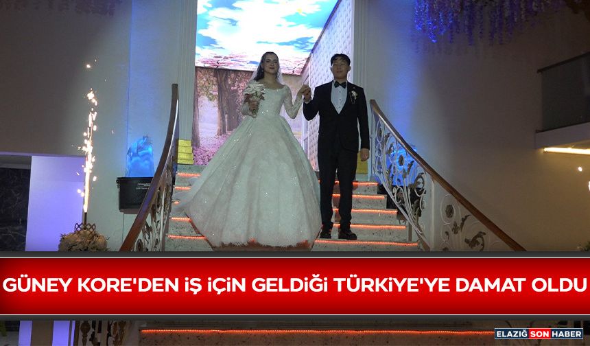 Güney Kore'den İş İçin Geldiği Türkiye'ye Damat Oldu