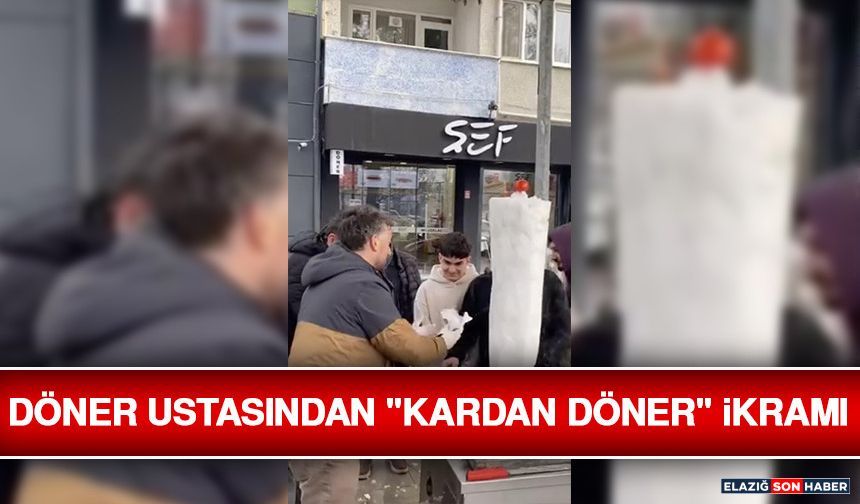 İnegöl'de Döner Ustasından "Kardan Döner" İkramı