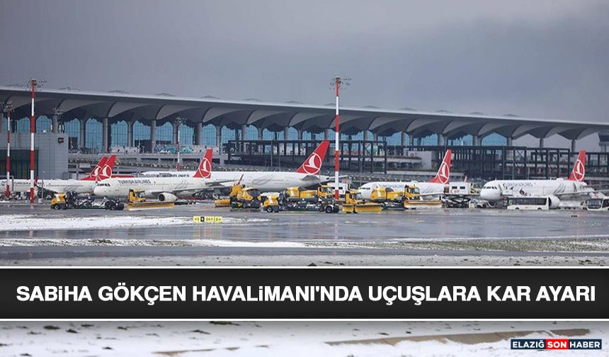Sabiha Gökçen Havalimanı'nda Uçuşlara Kar Ayarı