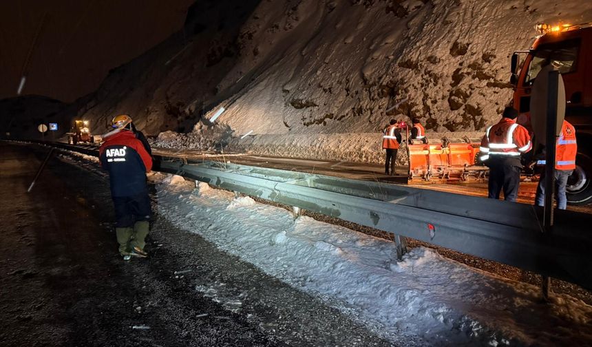 Van-Bitlis kara yolu çığ düşmesi sonucu ulaşıma kapandı