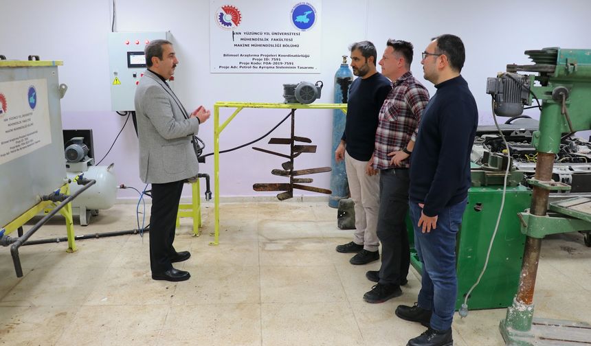 Van'da petrol-su karışımını düşük enerjiyle ayrıştıran sistemin patenti alındı