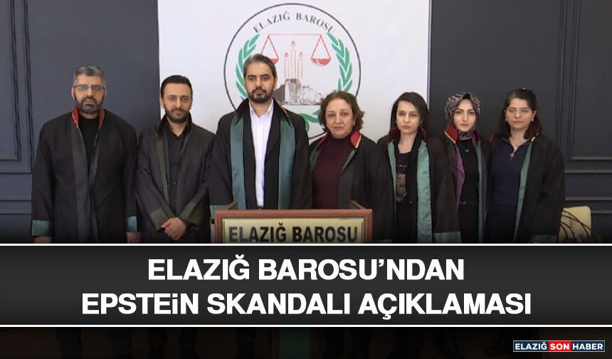 Elazığ Barosu’ndan Epstein Skandalı Açıklaması