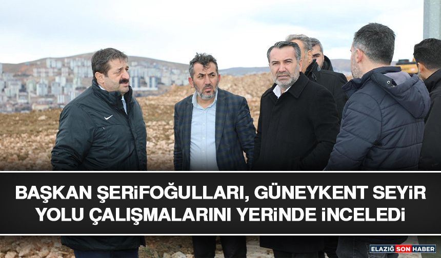 Başkan Şerifoğulları, Güneykent Seyir Yolu Çalışmalarını Yerinde İnceledi