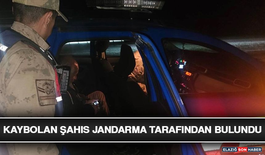 Kaybolan Şahıs Jandarma Tarafından Bulundu