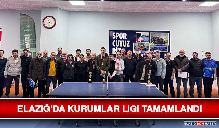 Elazığ’da Kurumlar Ligi Tamamlandı