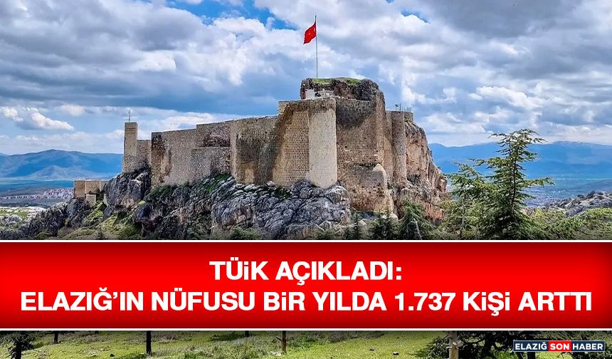 TÜİK Açıkladı: Elazığ’ın Nüfusu Bir Yılda 1.737 Kişi Arttı