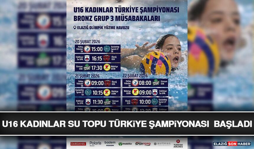 U16 Kadınlar Su Topu Türkiye Şampiyonası Başladı