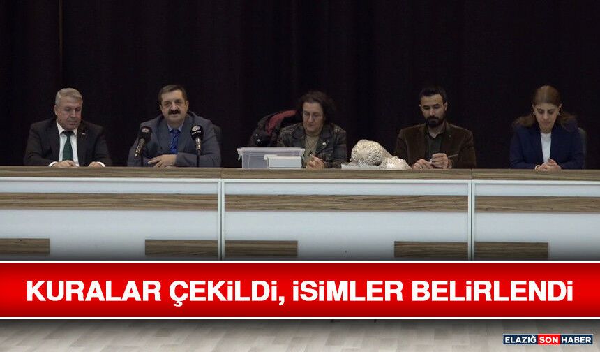 Kuralar Çekildi, İsimler Belirlendi