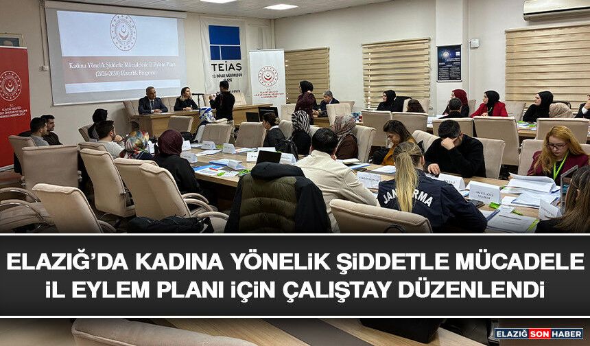 Elazığ’da Kadına Yönelik Şiddetle Mücadele İl Eylem Planı İçin Çalıştay Düzenlendi