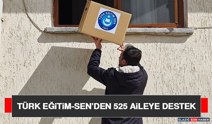 Türk Eğitim-Sen’den 525 Aileye Destek