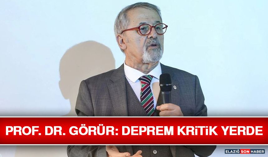 Prof. Dr. Görür: Deprem Kritik Yerde