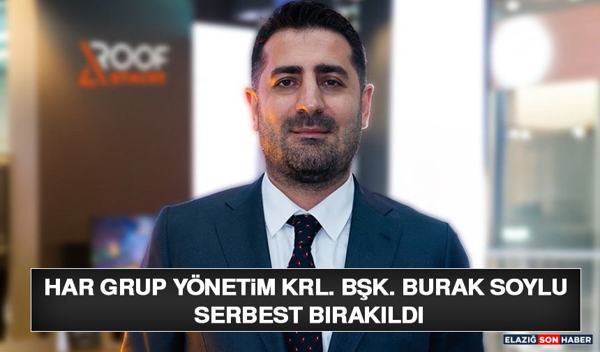 HAR Grup Yönetim Krl. Bşk. Burak Soylu Serbest Bırakıldı
