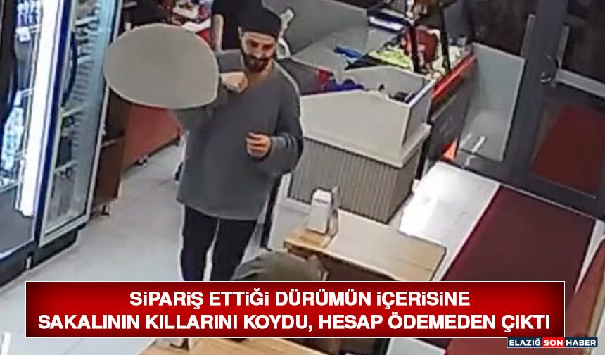 Sipariş Ettiği Dürümün İçerisine Sakalının Kıllarını Koydu, Hesap Ödemeden Çıktı