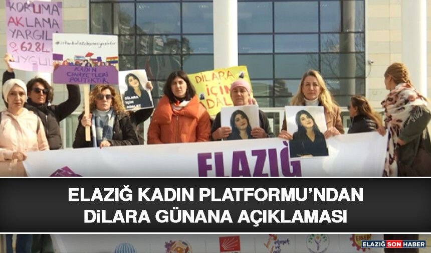 Elazığ Kadın Platformu’ndan Dilara Günana Açıklaması