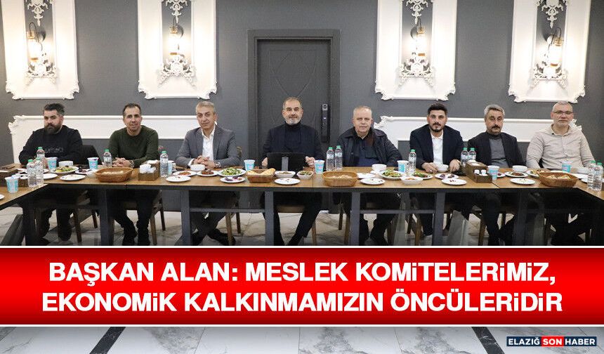 Başkan Alan: Meslek Komitelerimiz, Ekonomik Kalkınmamızın Öncüleridir