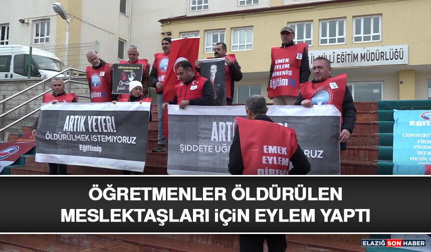 Öğretmenler Öldürülen Meslektaşları İçin Eylem Yaptı