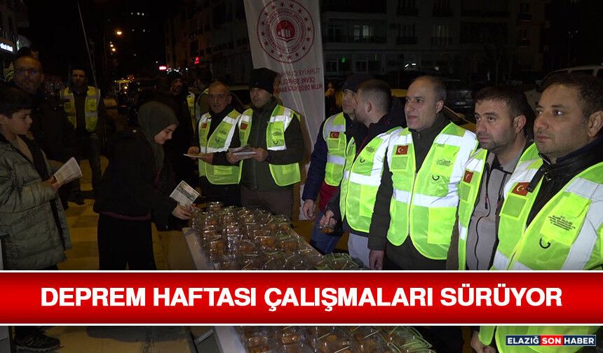 Deprem Haftası Çalışmaları Sürüyor