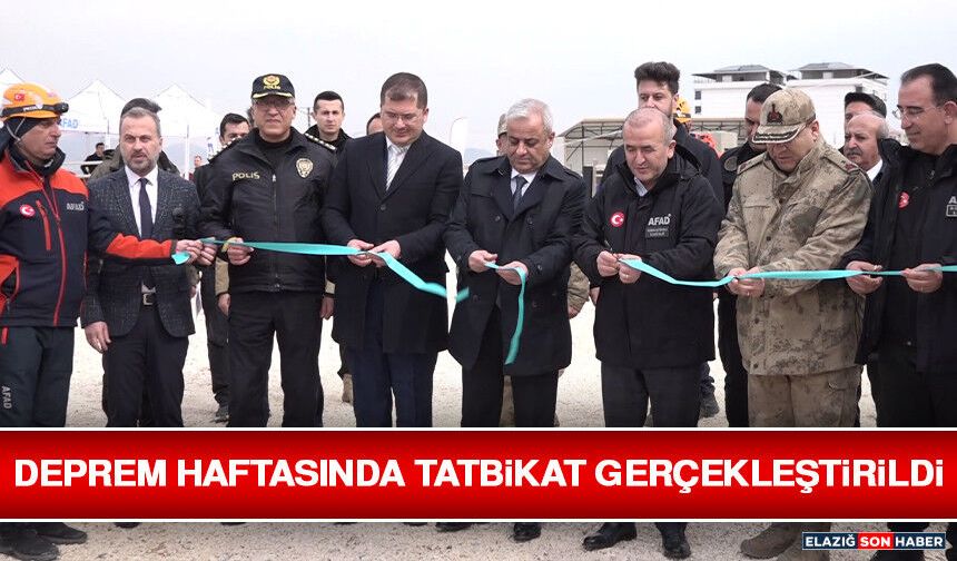 Deprem Haftasında Tatbikat Gerçekleştirildi