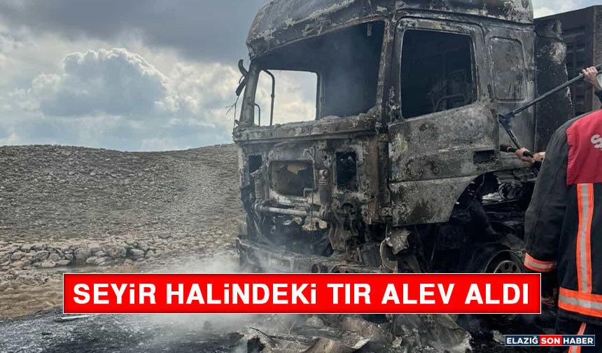 Seyir Halindeki Tır Alev Aldı