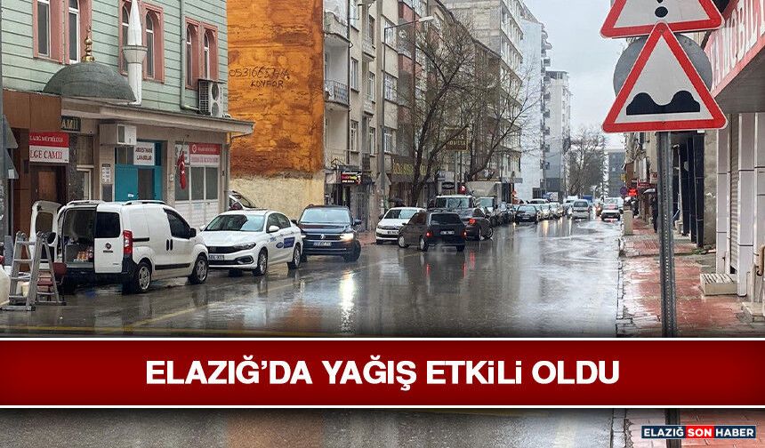Elazığ’da Yağış Etkili Oldu