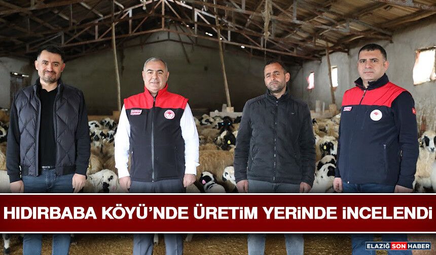 Hıdırbaba Köyü’nde Üretim Yerinde İncelendi