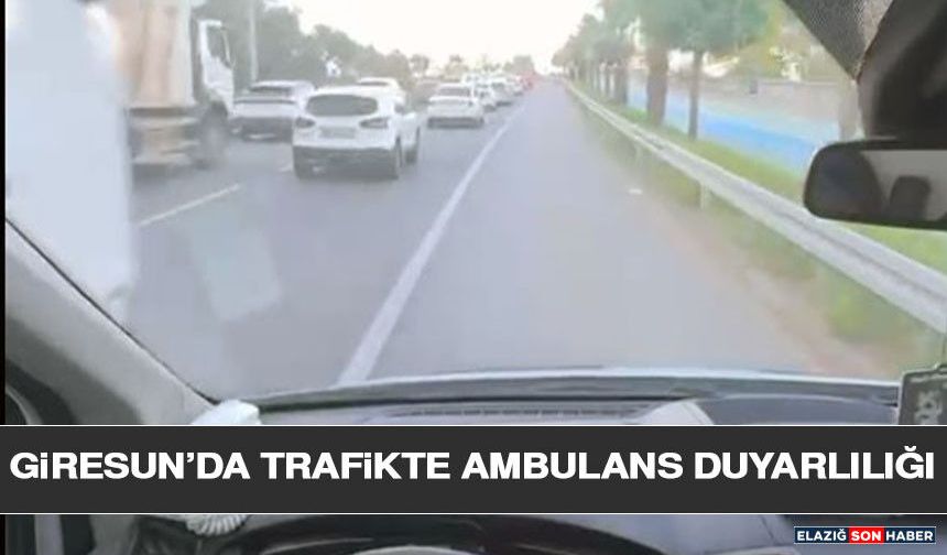 Giresun’da Trafikte Ambulans Duyarlılığı