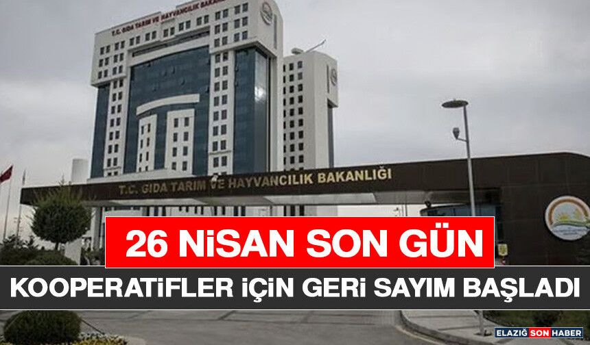 Kooperatifler İçin Geri Sayım Başladı