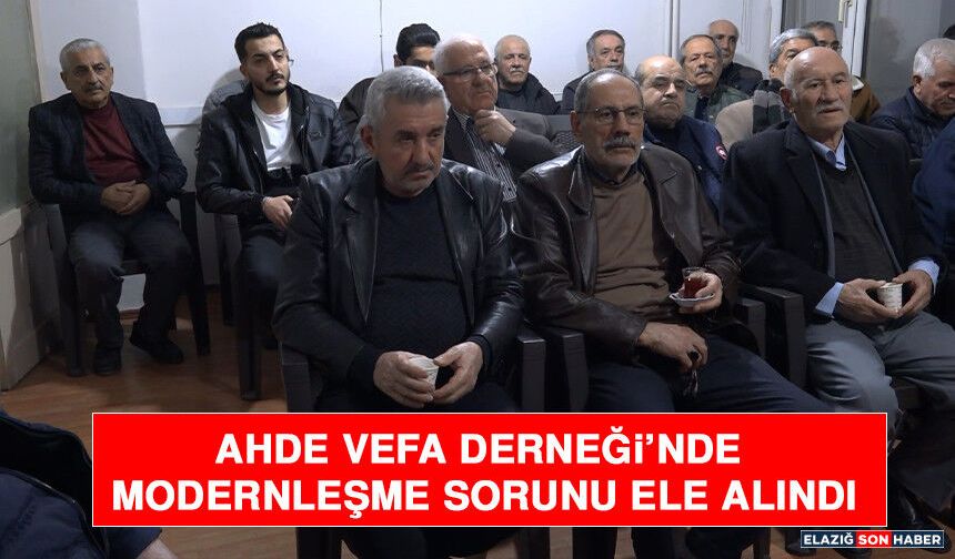 Ahde Vefa Derneği’nde Modernleşme Sorunu Ele Alındı