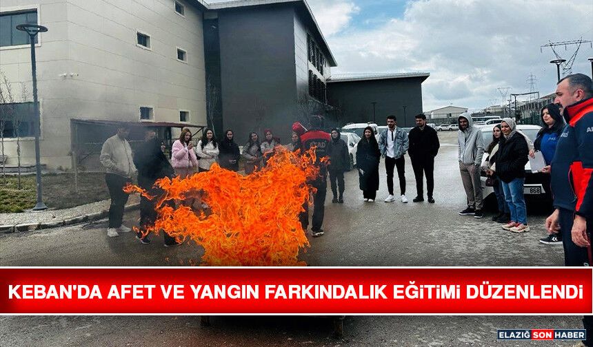 Keban'da Afet ve Yangın Farkındalık Eğitimi Düzenlendi