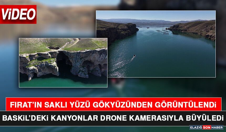 Baskil’deki Kanyonlar Drone Kamerasıyla Büyüledi