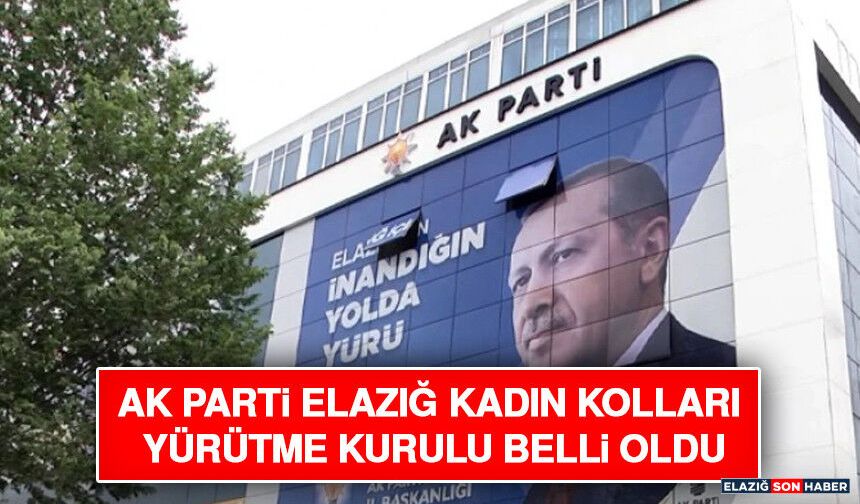 AK Parti Elazığ Kadın Kolları Yürütme Kurulu Belli Oldu