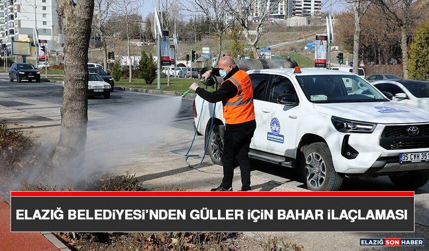Elazığ Belediyesi’nden Güller İçin Bahar İlaçlaması