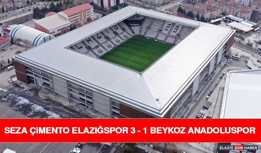 Seza Çimento Elazığspor - Beykoz Anadoluspor Karşılaşması