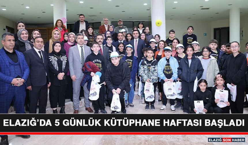 Elazığ’da 5 Günlük Kütüphane Haftası Başladı