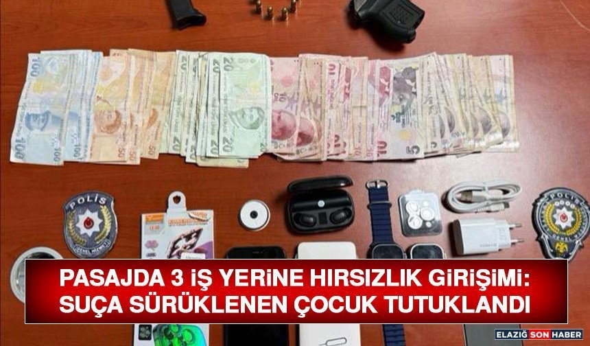 Pasajda 3 İş Yerine Hırsızlık Girişimi: Suça Sürüklenen Çocuk Tutuklandı