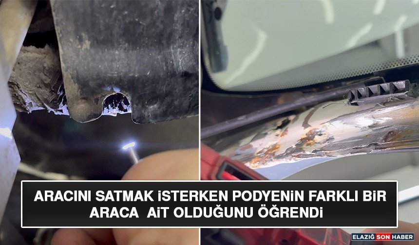 Aracını Satmak İsterken Podyenin Farklı Bir Araca Ait Olduğunu Öğrendi