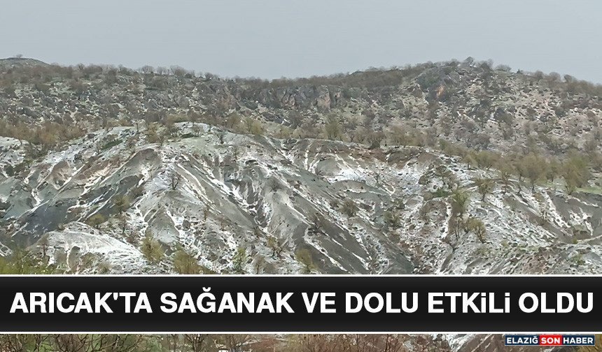 Arıcak'ta Sağanak ve Dolu Etkili Oldu