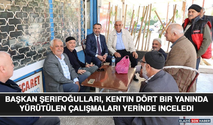Başkan Şerifoğulları, Kentin Dört Bir Yanında Yürütülen Çalışmaları Yerinde İnceledi
