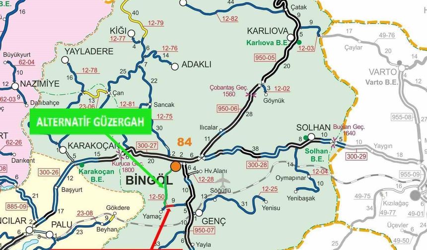 Bingöl'de heyelan tehlikesi