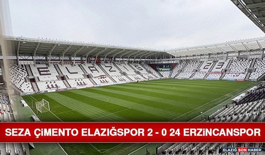 Seza Çimento Elazığspor 2 - 0 24 Erzincanspor