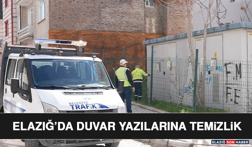 Elazığ’da Duvar Yazılarına Temizlik