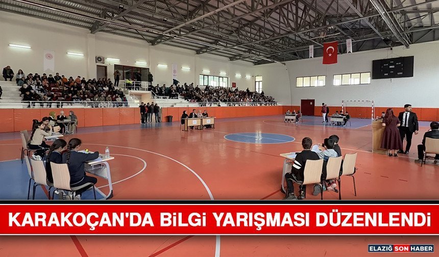 Karakoçan'da Bilgi Yarışması Düzenlendi